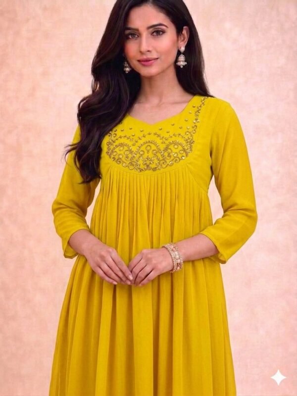 Royal Wine Embellished Georgette